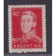 ARGENTINA 1954 GJ 1040a ESTAMPILLA NUEVA MINT GOMA RAYADA + VARIEDAD MART. U$ 10+